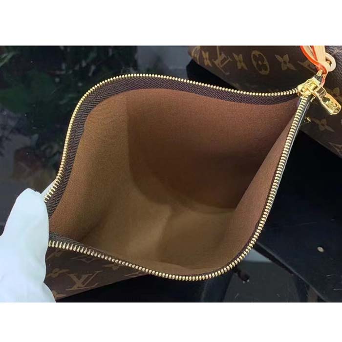 Louis Vuitton LV Unisex Atlantis GM Monogram Reverse Coated Canvas Cowhide Leather