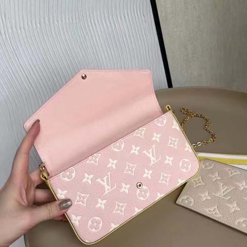 Louis Vuitton LV Women Félicie Pochette Monogram Empreinte Embossed Supple Grained Cowhide