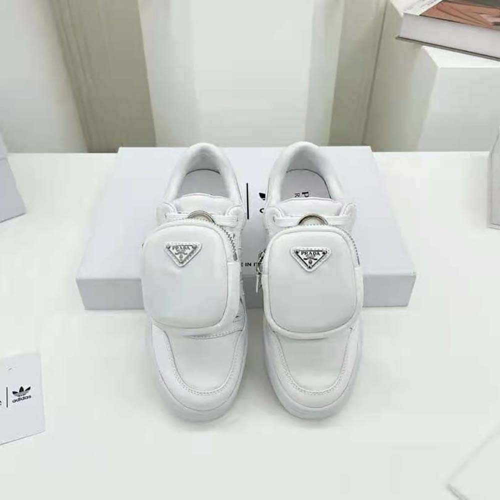 Prada Women Adidas for Prada Re-Nylon Forum Sneakers-White