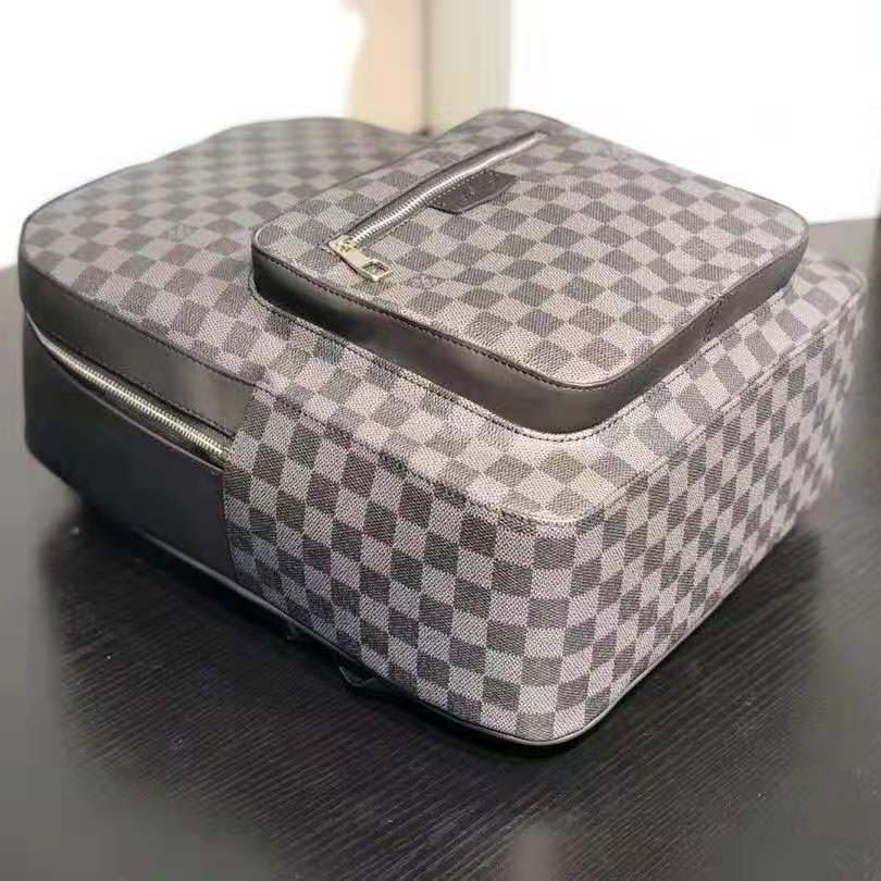 Louis Vuitton LV Men Josh Backpack in Damier Graphite Canvas-Grey