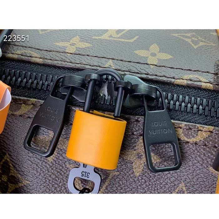 Louis Vuitton LV Unisex Keepall Bandoulière 45 Radiant Sun Monogram Macassar Coated Canvas