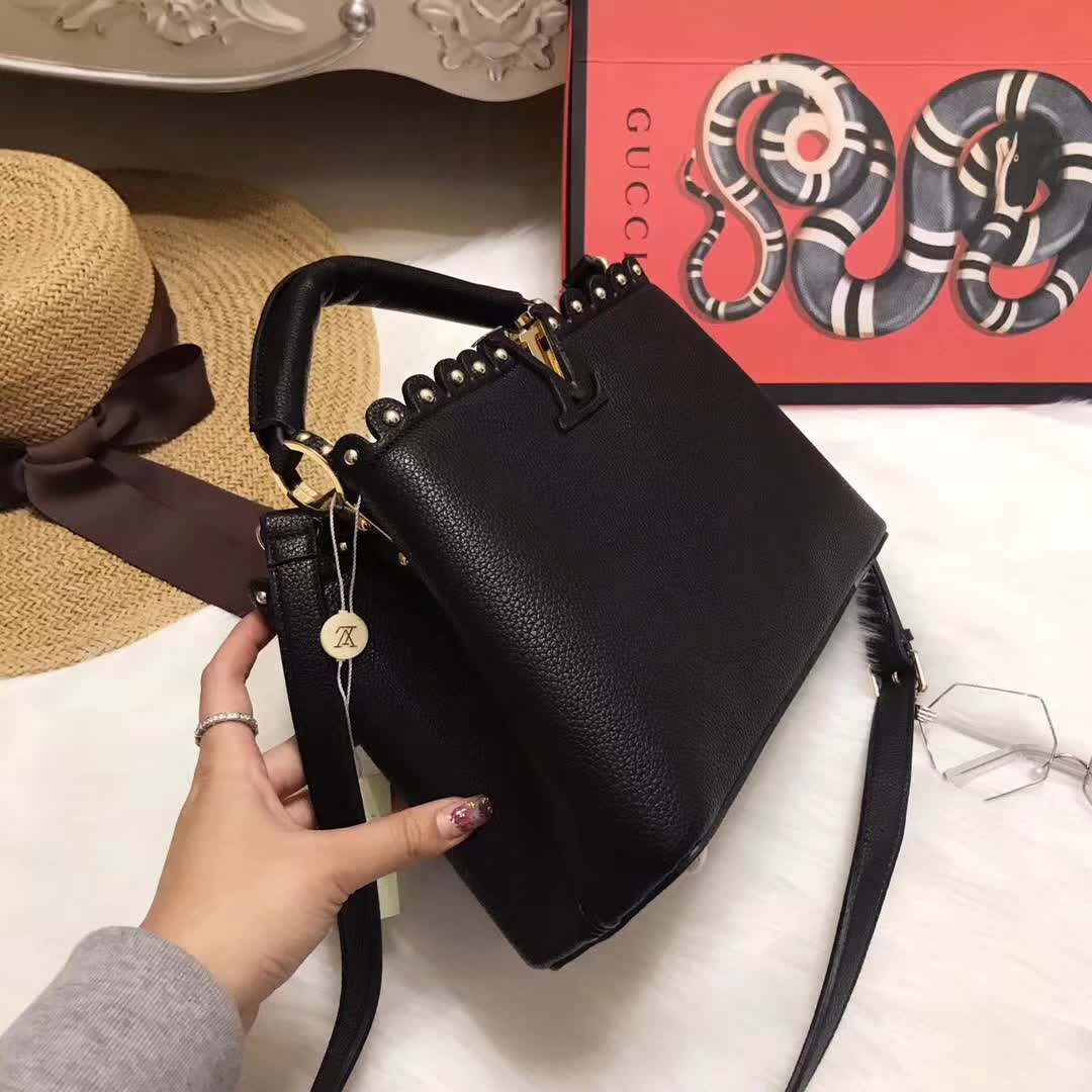 Louis Vuitton LV Capcines PM Bag M54565-Black