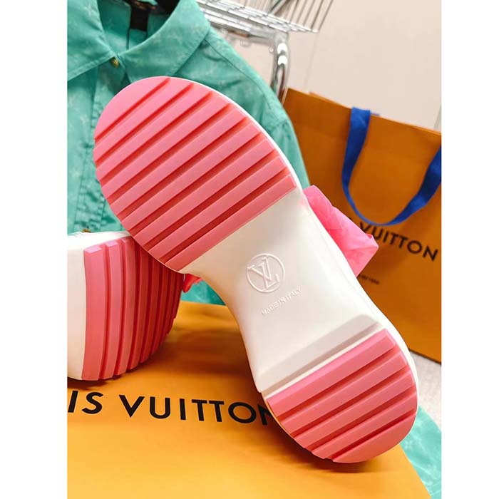 Louis Vuitton Women LV Archlight Sneaker Pink Mix Materials Monogram Ribbon Laces