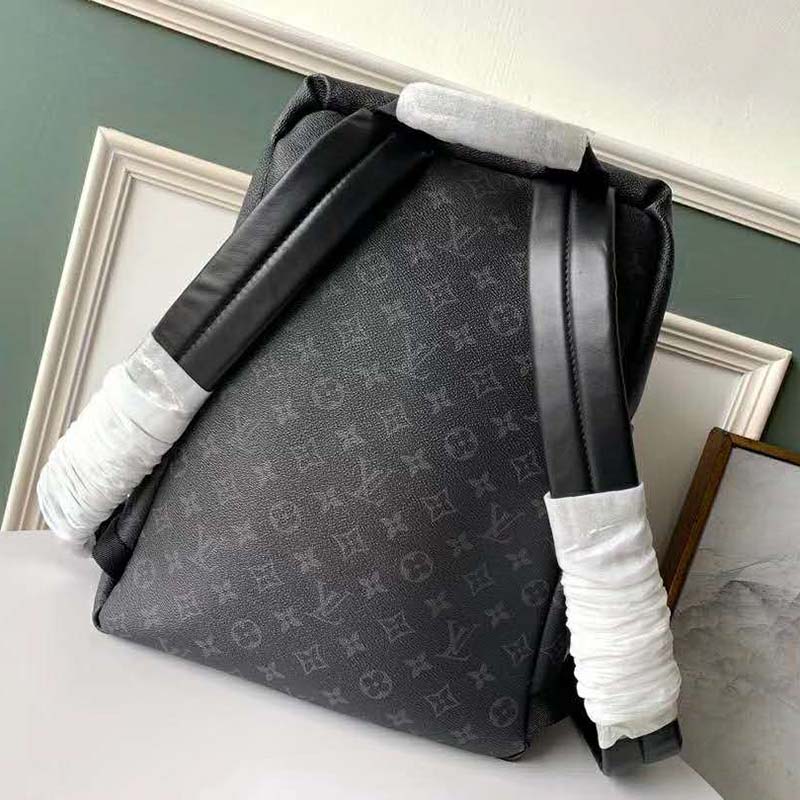 Louis Vuitton LV Unisex Discovery Backpack PM in Supple Monogram Eclipse Coated Canvas