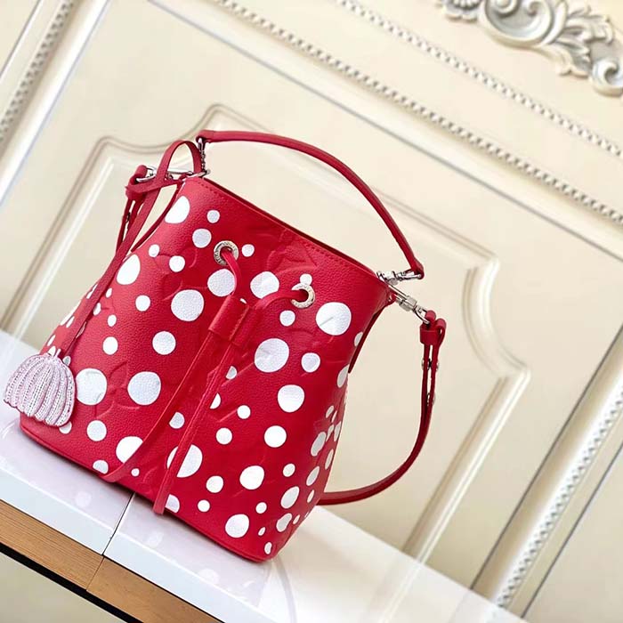 Louis Vuitton Women LVxYK NeoNoé BB Red White Grained Epi Cowhide Leather