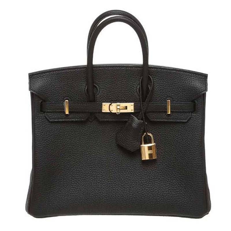 Hermes Birkin 25 Bag in Togo Leather with Gold Hardware