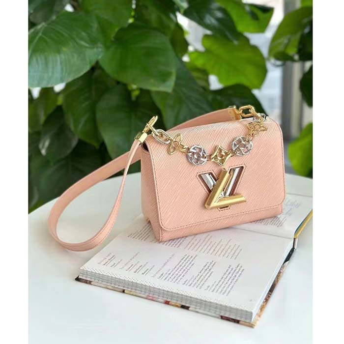 Louis Vuitton LV Women Twist PM Pink Epi Grained Leather Cowhide Lock