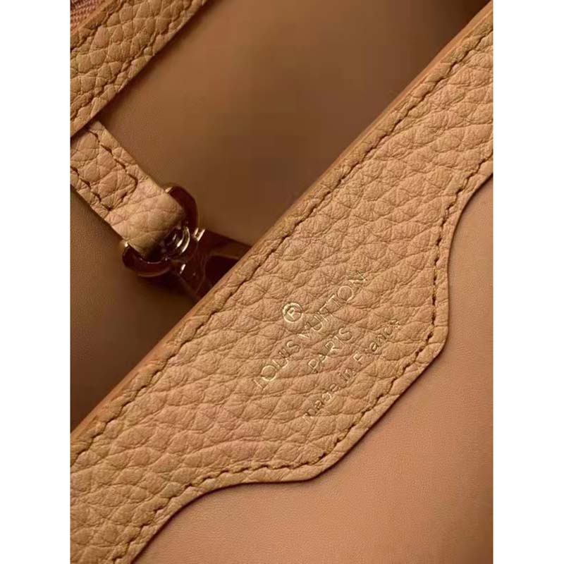 Louis Vuitton LV Women Capucines BB Bag Arizona Taurillon Leather Shearling