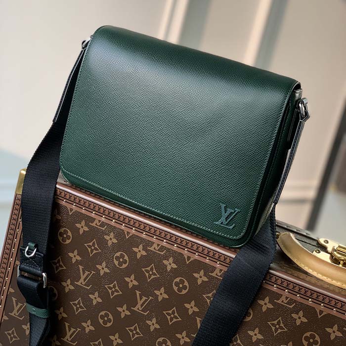 Louis Vuitton LV Unisex District PM Bag Epicea Taiga Cowhide Leather