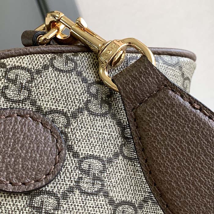 Gucci GG Women Ophidia Mini GG Top Handle Bag Beige Ebony Supreme