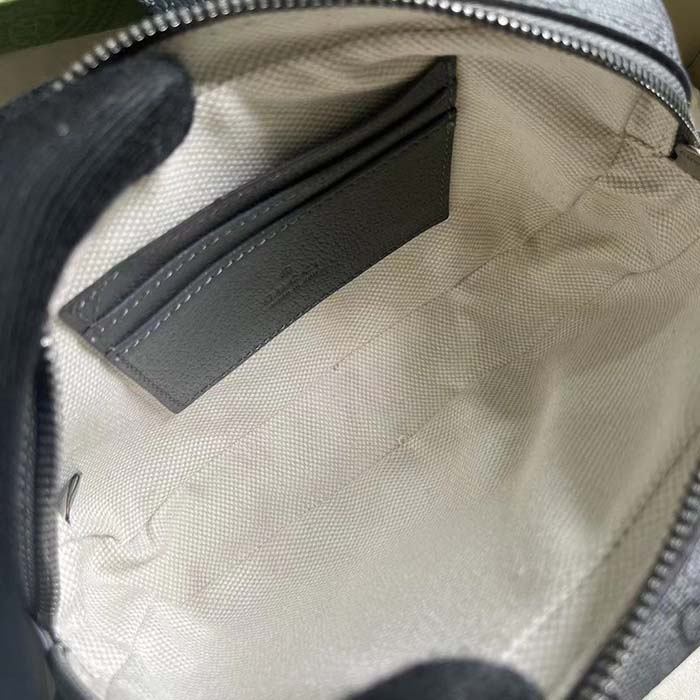 Gucci Unisex Ophidia GG Mini Bag Grey Black GG Supreme Canvas Double G
