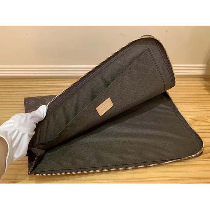 Louis Vuitton LV Unisex Pochette Jour Monogram Coated Canvas Aged Cowhide Leather