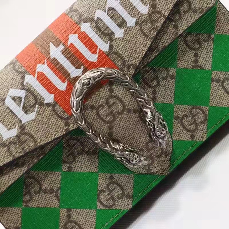 Gucci Women Dionysus Super Mini Bag Beige GG Supreme Canvas Centum Print