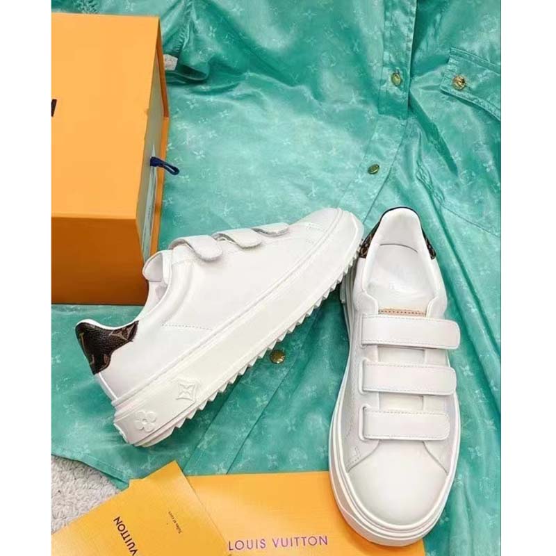 Louis Vuitton LV Unisex Time Out Sneaker Light Blue Smooth Calf Leather