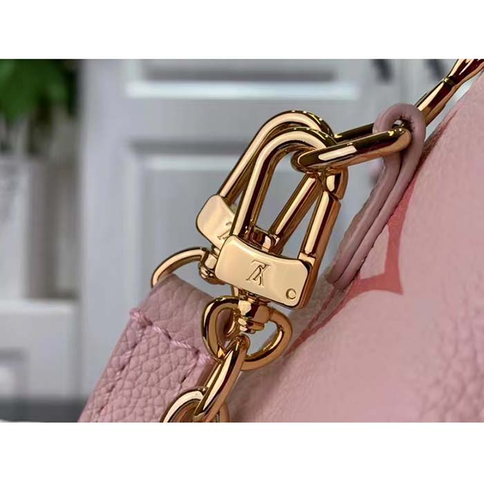 Louis Vuitton LV Women Mini Bumbag Monogram Pink Monogram Empreinte Embossed Supple Grained Cowhide