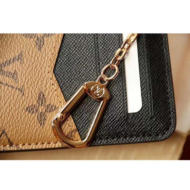Louis Vuitton LV Unisex Card Holder Recto Verso Brown Monogram Reverse Coated Canvas