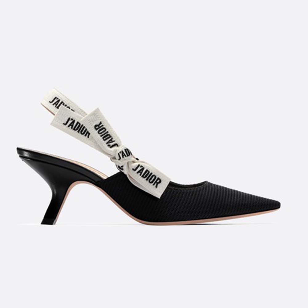 Dior Women J’adior Pump in Technical Canvas in 6.5 cm Heel-Black