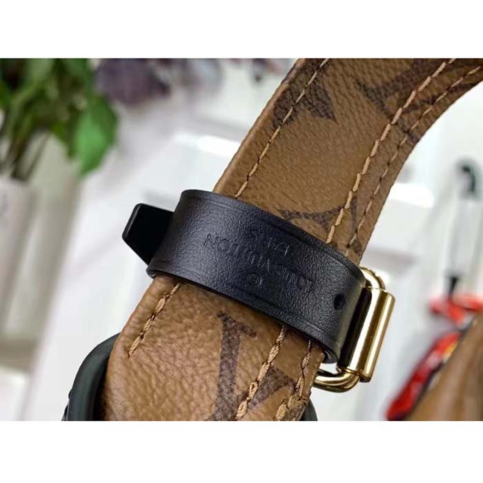 Louis Vuitton LV Women Atlantis BB Monogram Reverse Coated Canvas Cowhide Leather