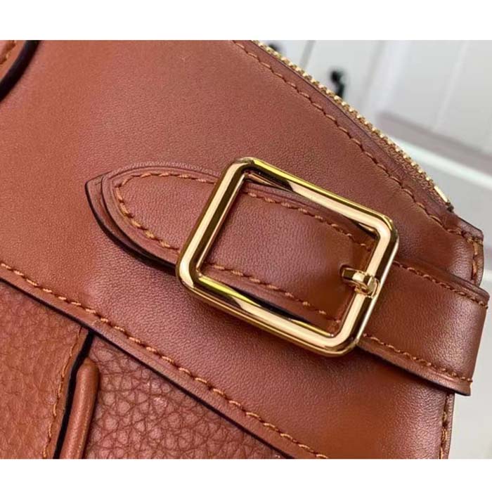 Louis Vuitton LV Women Lock It MM Gold Taurillon Leather Smooth Calfskin Calf Leather