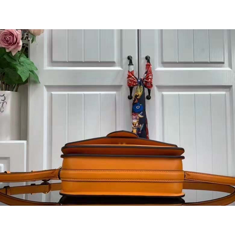 Louis Vuitton LV Women Pont 9 Soft PM Handbag Yellow Grained Calfskin Cowhide