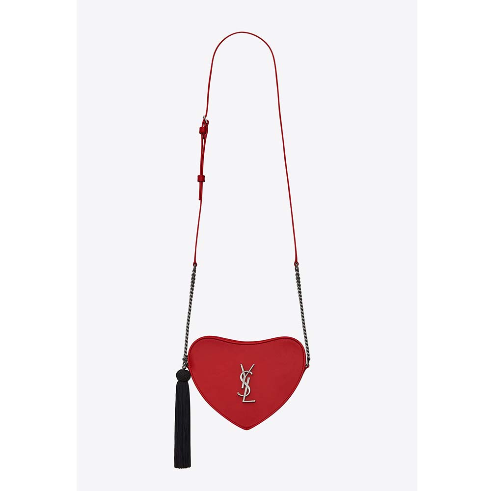 Saint Laurent YSL Women Monogram Mini Heart-Shaped Bag