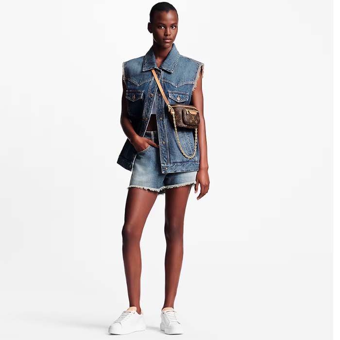 Louis Vuitton Unisex LV Time Out Sneaker Natural Calf Leather Rubber Outsole