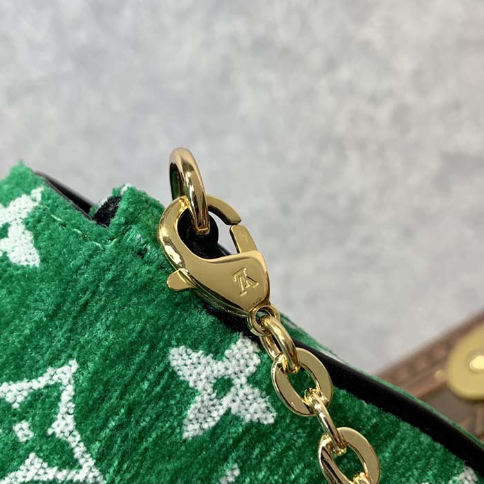 Louis Vuitton LV Women Micro Métis Bag Green Monogram Jacquard Velvet