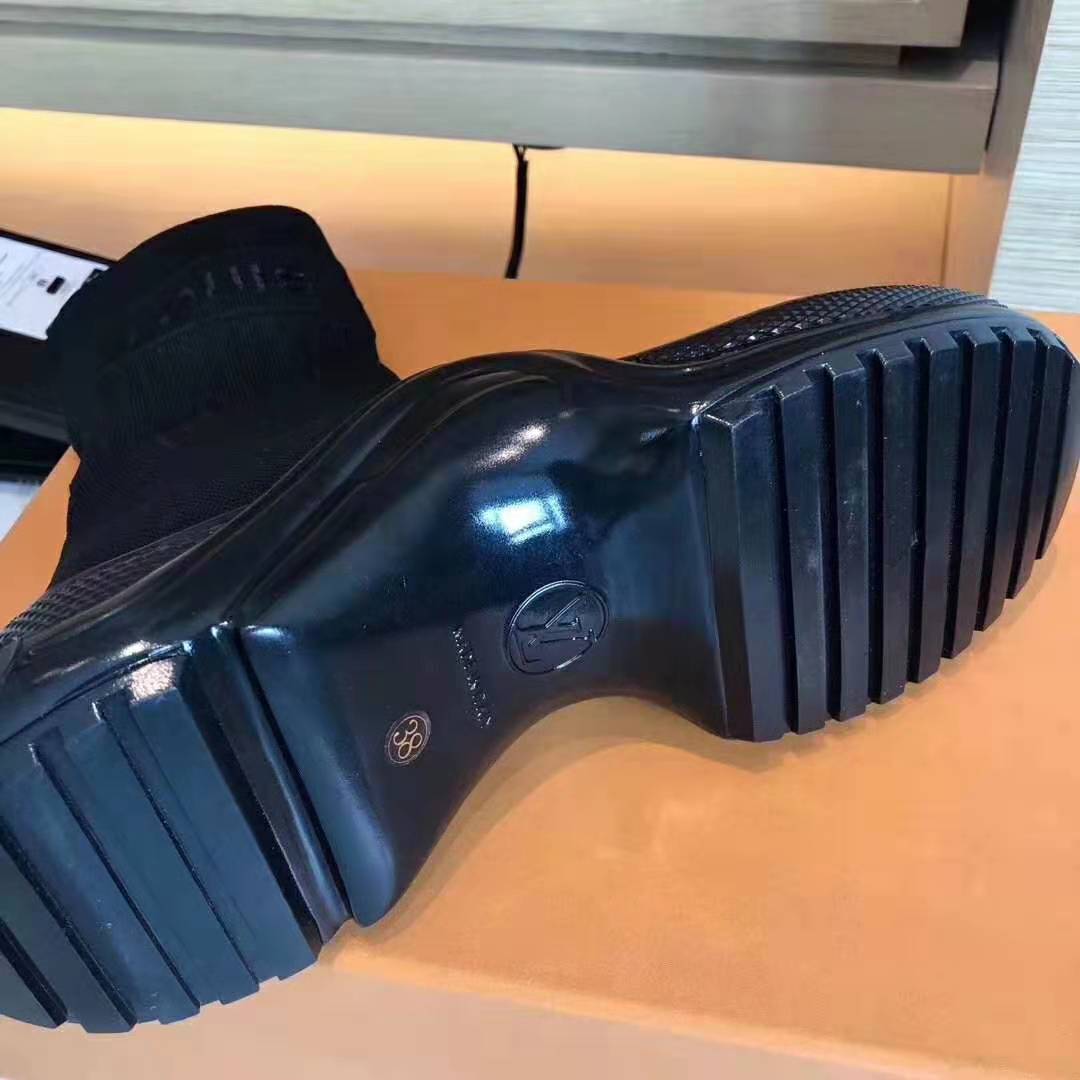 Louis Vuitton LV Women LV Archlight Sneaker Boot in Black Stretch Textile