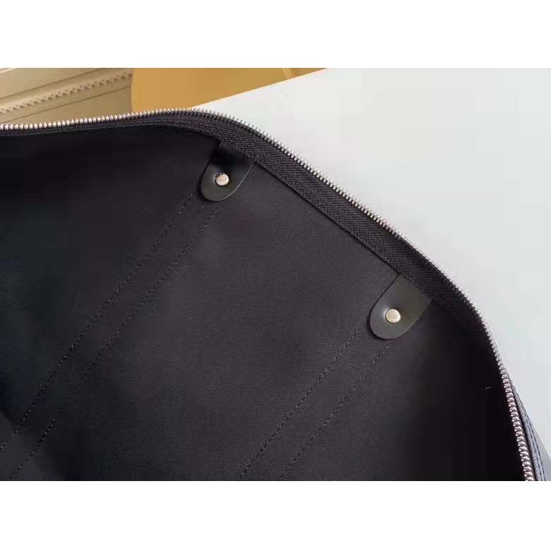 Louis Vuitton LV Unisex Keepall Bandoulière 55 Travel Bag Grey Damier Graphite Canvas