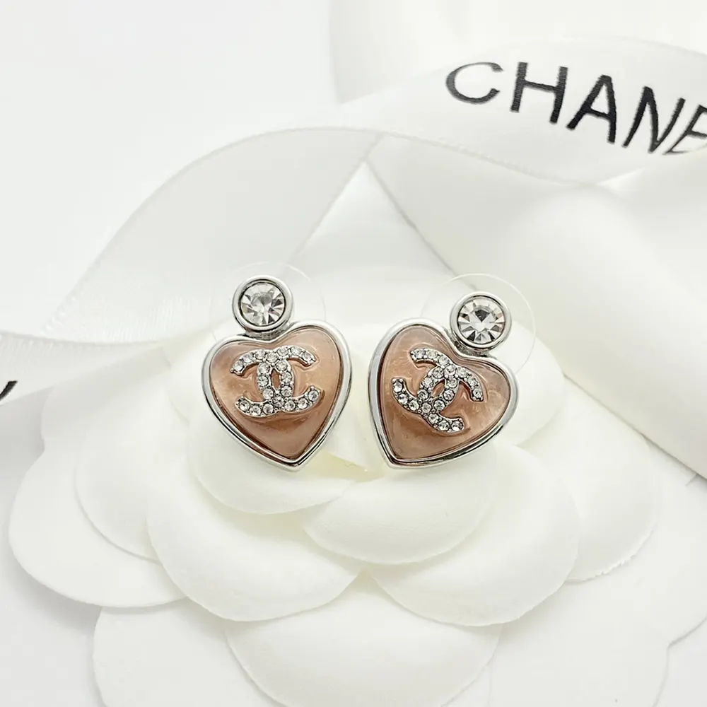 Chanel Women Stud Earrings Metal Resin Glass Strass ABF524