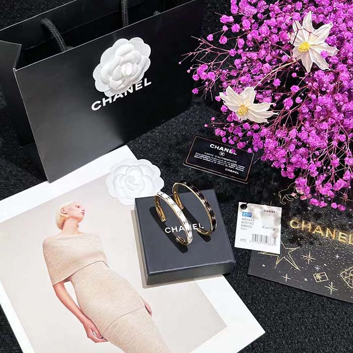 Chanel Women CC Cuff Metal Gold Black Ref. ABC986 B16125 NW383
