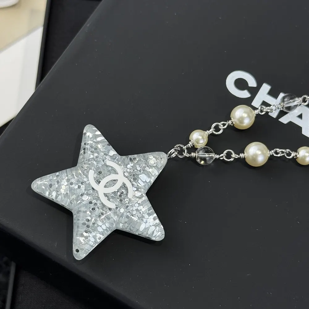 Chanel Women Necklace Metal Resin Glass Pearls ABF128