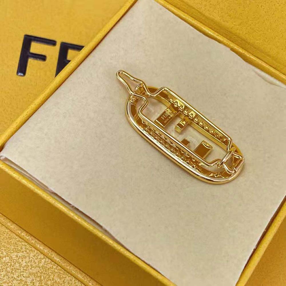 Fendi Women Hair Clip with Fendi O’Lock Motif
