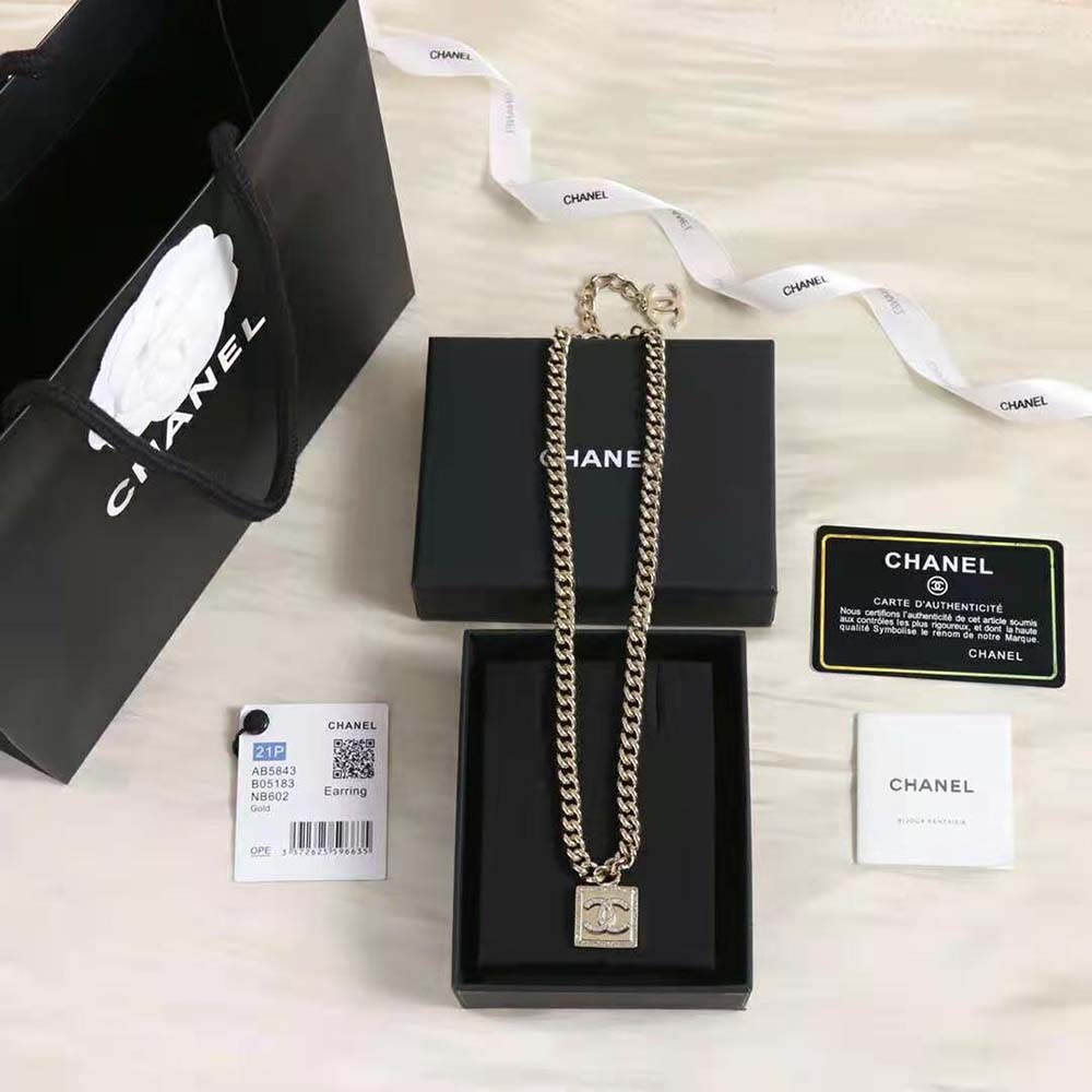 Chanel Women Choker in Metal & Strass