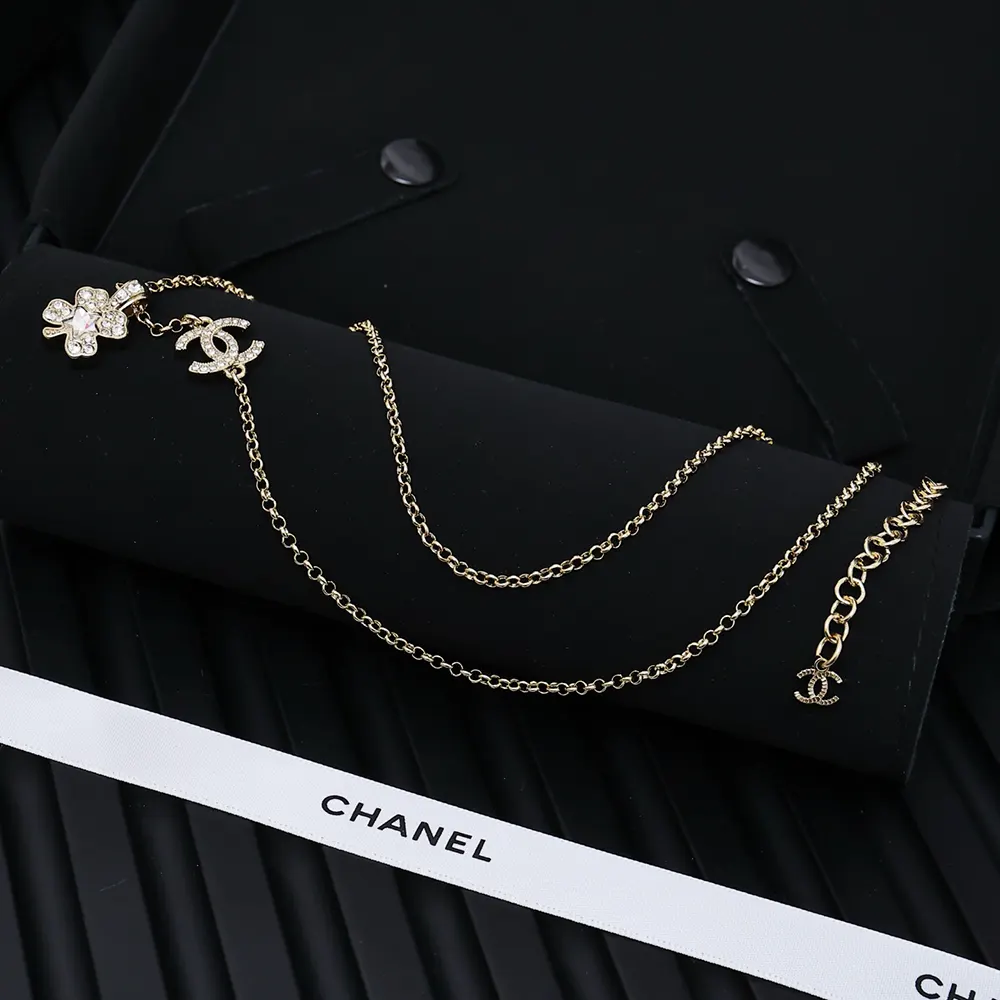 Chanel Women Choker Metal Resin Glass Pearls Strass ABF304B19854
