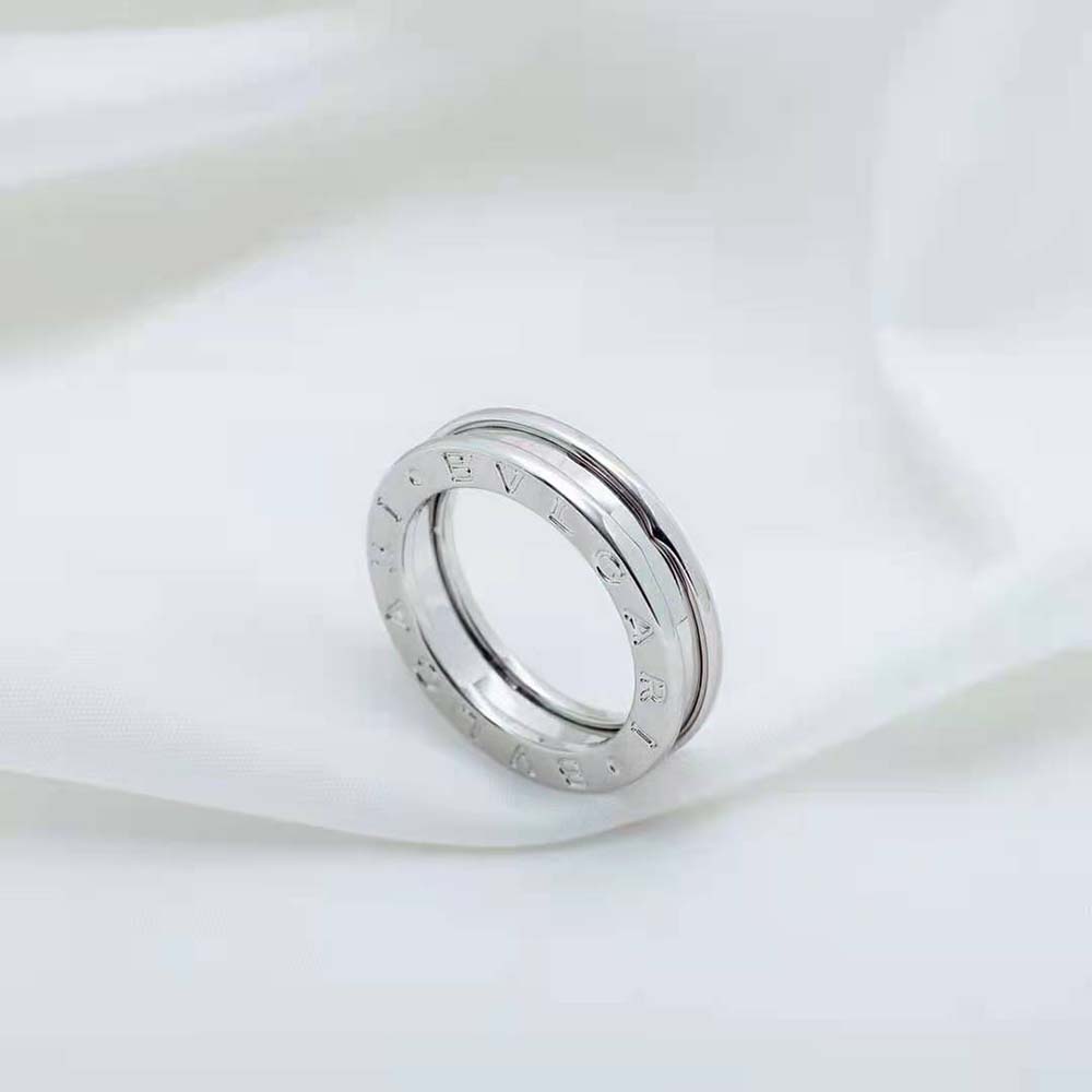 Bvlgari Women B.Zero1 One-Band Ring in 18 KT White Gold