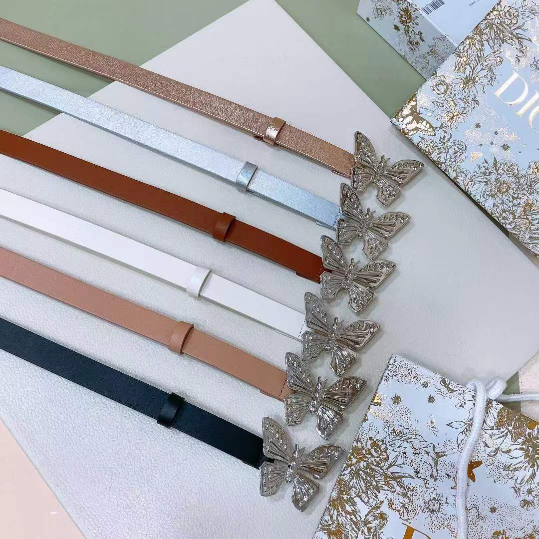 Dior Unisex CD Dior Métamorphose Belt Black Ultrasmooth Calfskin 20 MM Width