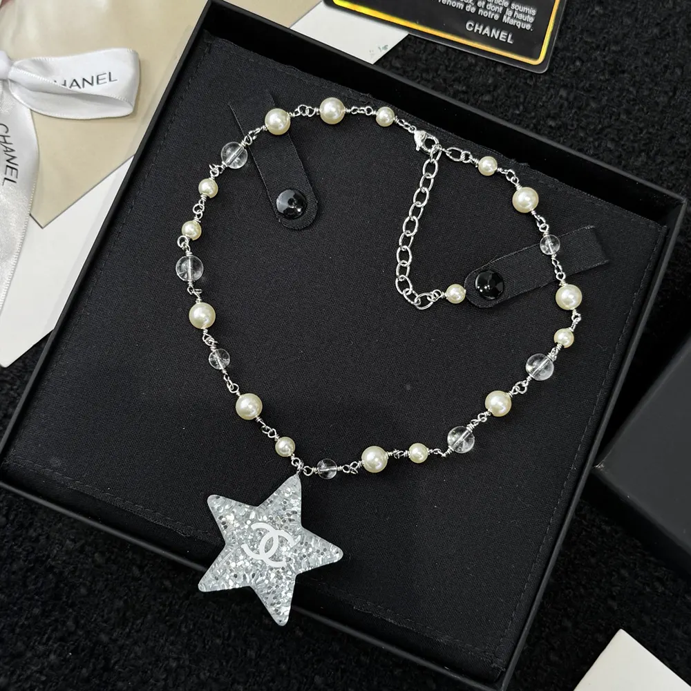 Chanel Women Necklace Metal Resin Glass Pearls ABF128