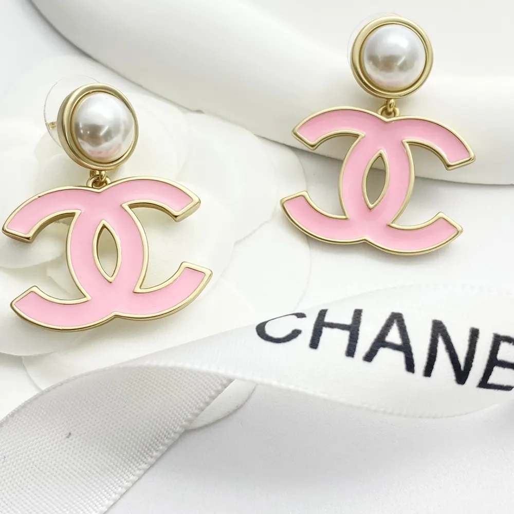 Chanel Women Pendant Earrings Metal Resin ABF397B19975