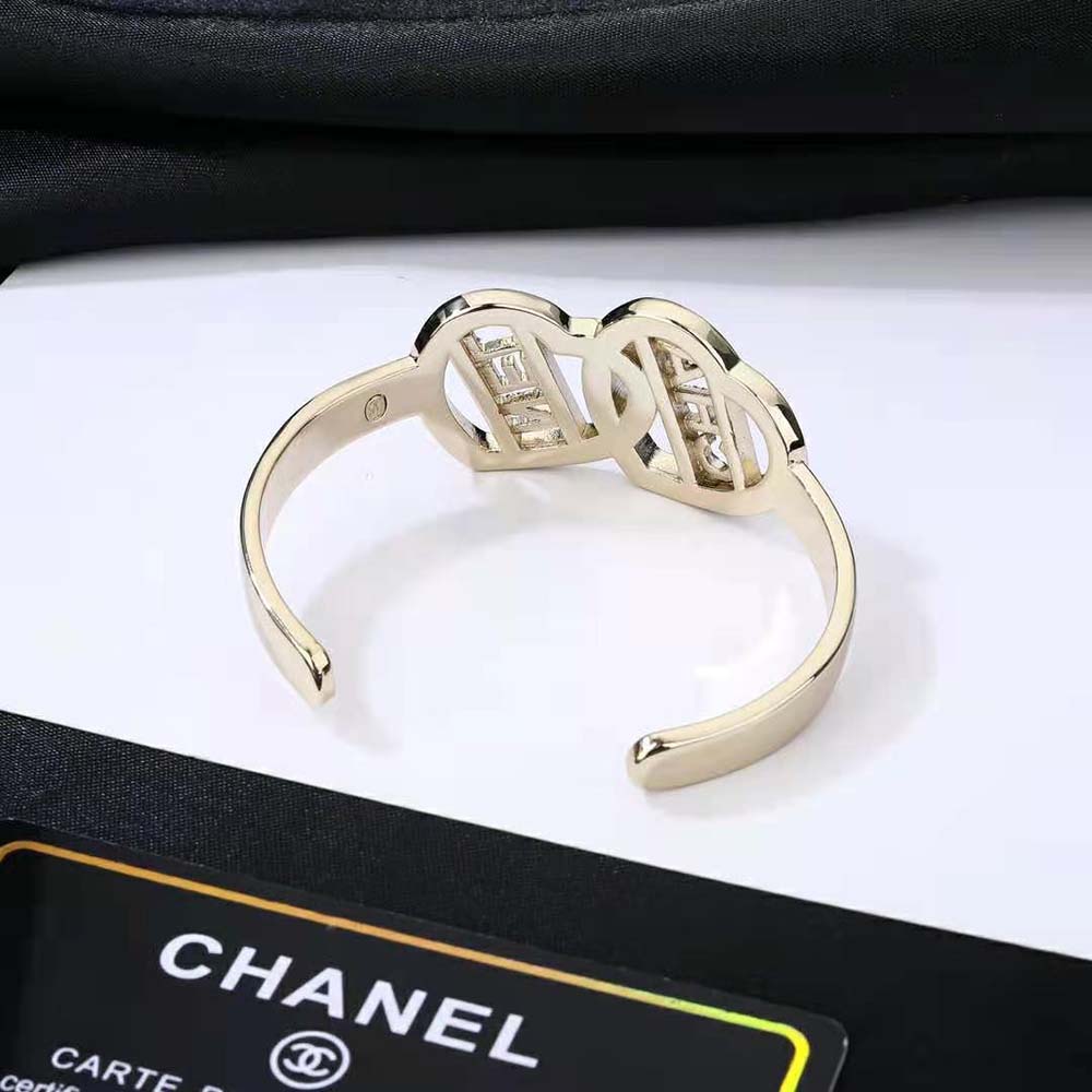Chanel Women Cuff in Metal and Strass