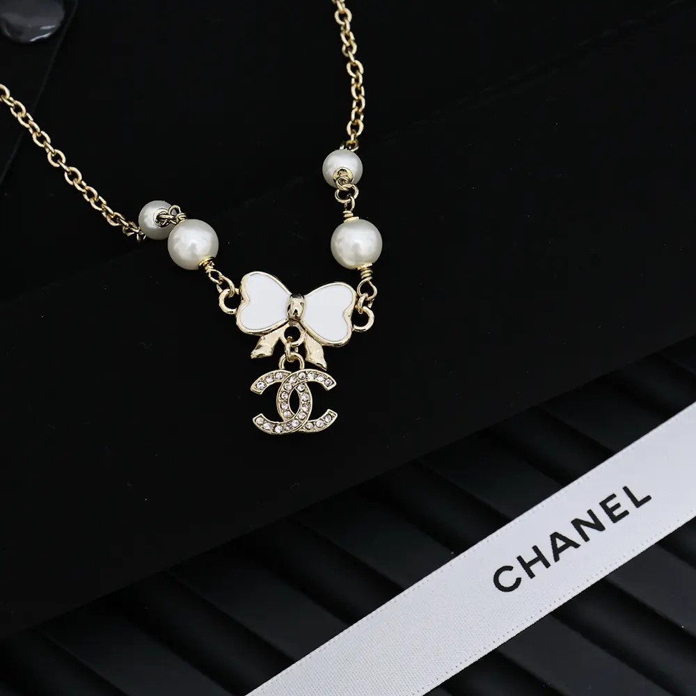 Chanel Women Choker Metal Resin Glass Pearls Strass ABF304B19854