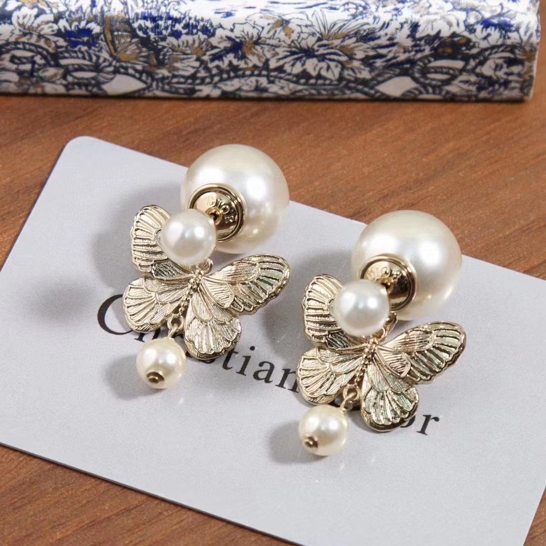 Dior Women Tribales Gift Box White Calfskin Butterfly Around The World