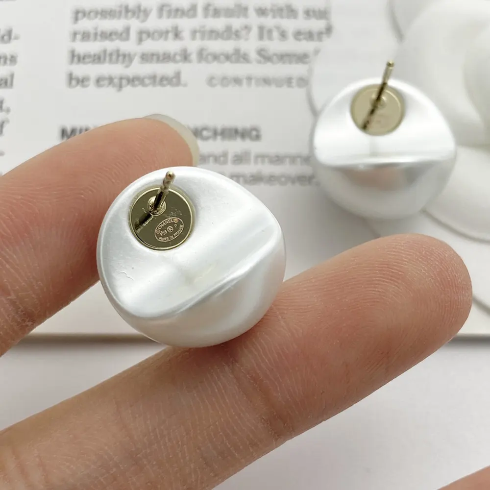 Chanel Women Stud Earrings Metal Resin ABF364B19975