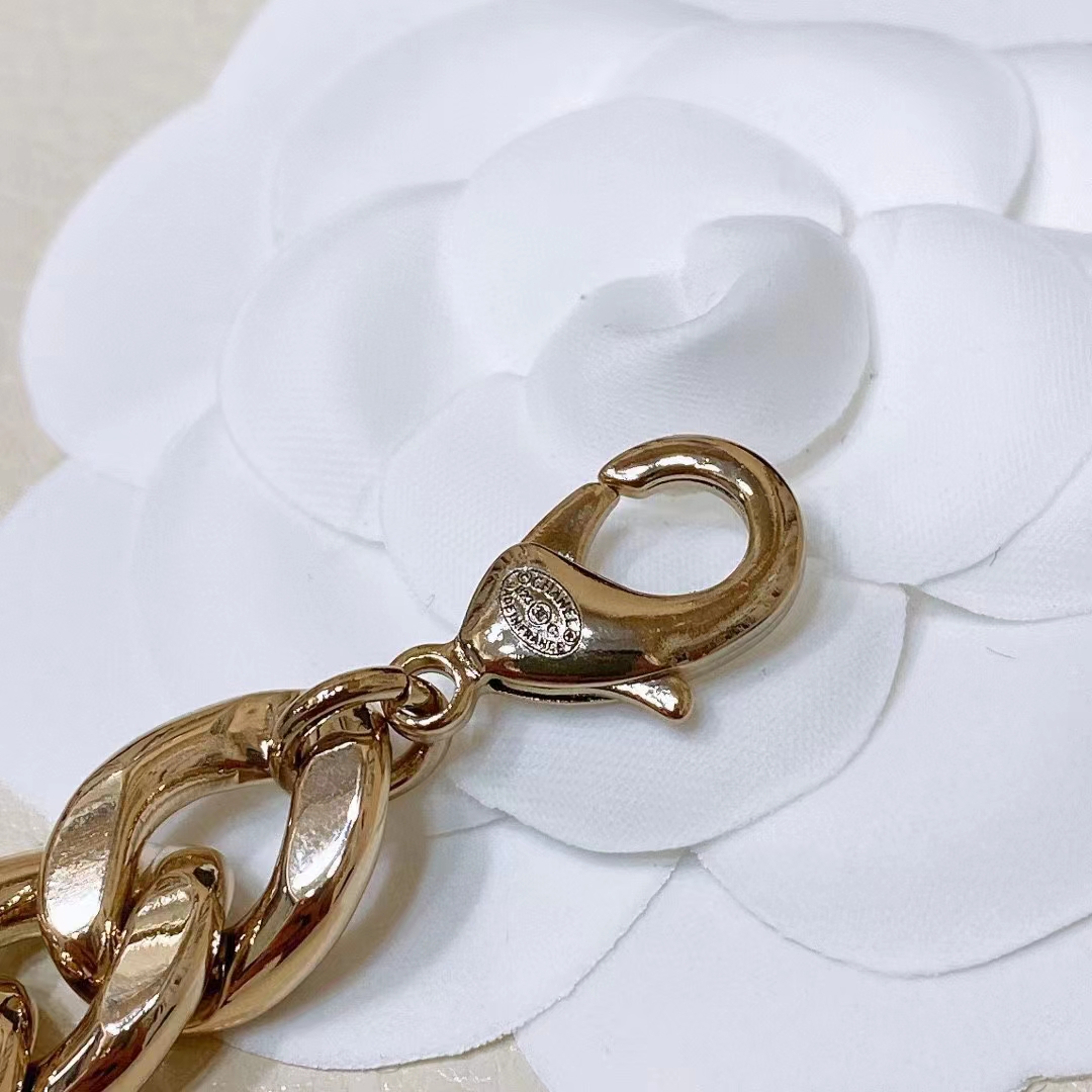 Chanel Women CC Chain Belt Metal Gold Ruthenium