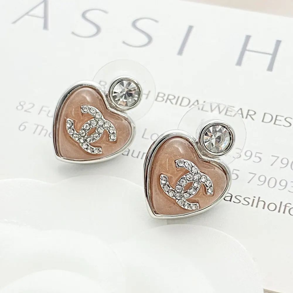 Chanel Women Stud Earrings Metal Resin Glass Strass ABF524