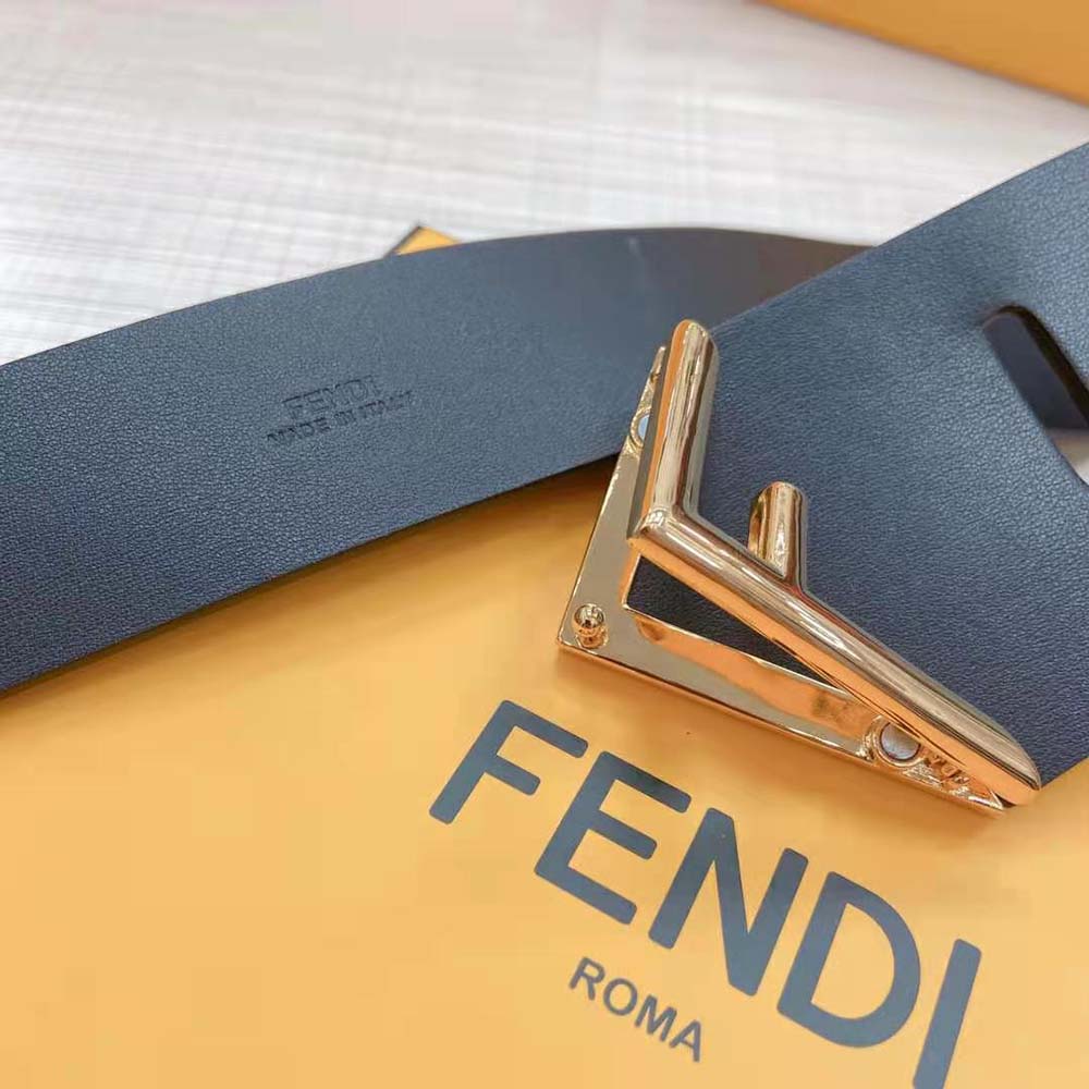 Fendi Women Black Leather Belt