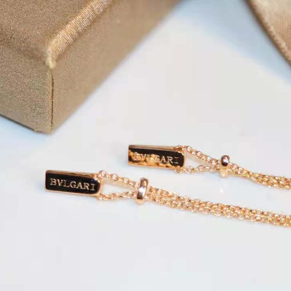 Bvlgari Women BVLGARI BVLGARI Gelati 18 KT Rose Gold Soft Bracelet-White