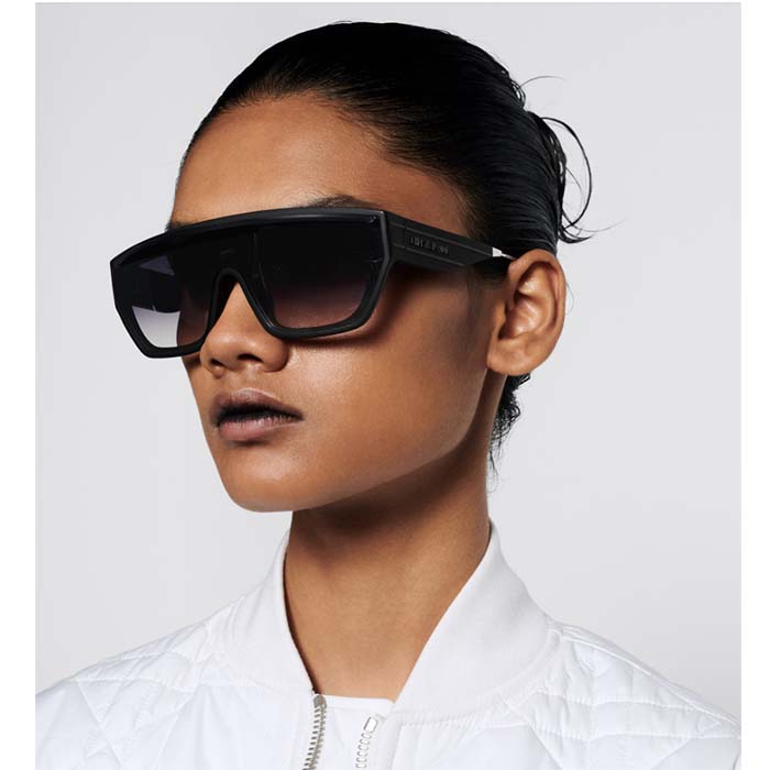 Dior Unisex Dior Club M7U Gradient Gray Mask Sunglasses