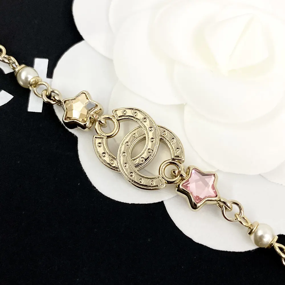 Chanel Women Choker Metal Glass Pearls Strass ABF193