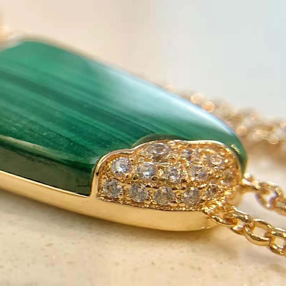 Bvlgari Women BVLGARI BVLGARI Gelati 18 KT Rose Gold Soft Bracelet-Green